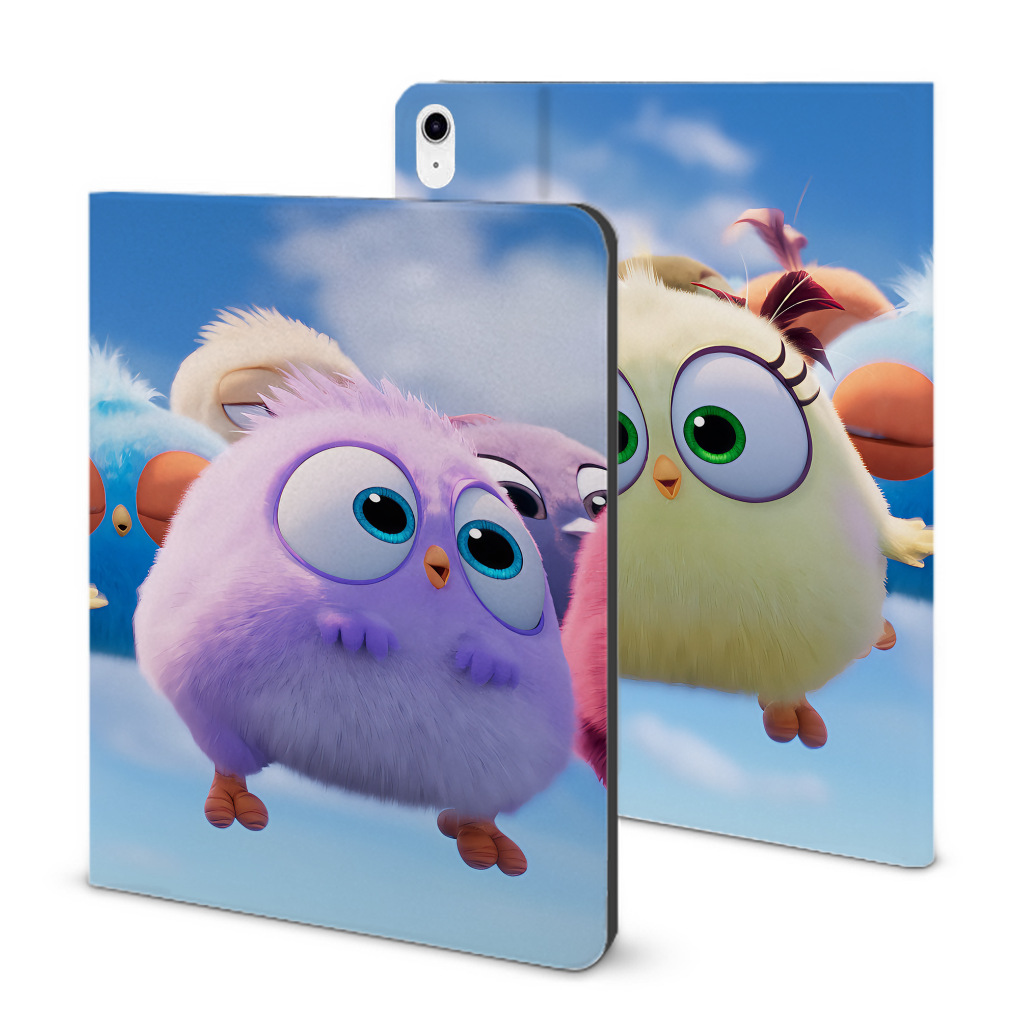 （画像用） Angry Birds アングリーバード IPad ケース ブック型 PUレザー TPU 耐衝撃 軽量 薄型 ペン収納なし 全面保護 IPad 各モデル対応